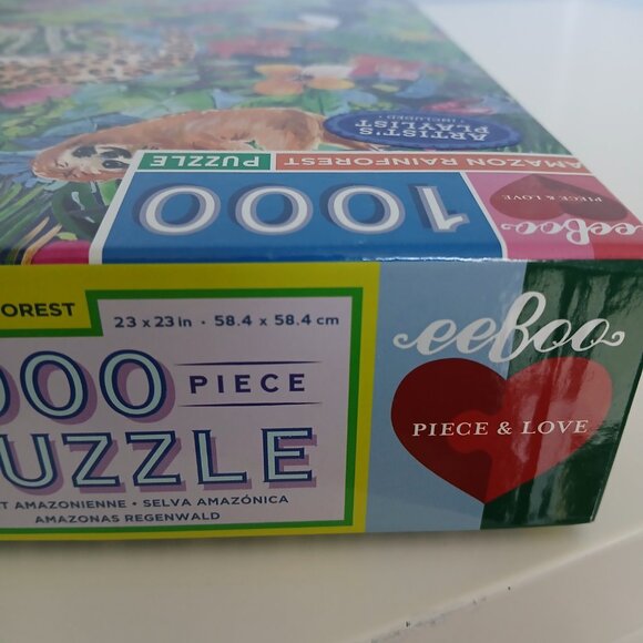 EEboo 1000 piece Puzzle Amazon Rainforest Colorful - Picture 8 of 11
